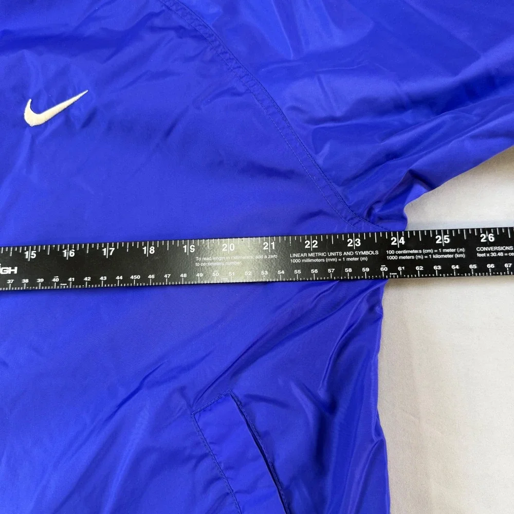 Y2K Vintage Nike Blue White Black Track Jacket Windbreaker athletic Men Sz M zip